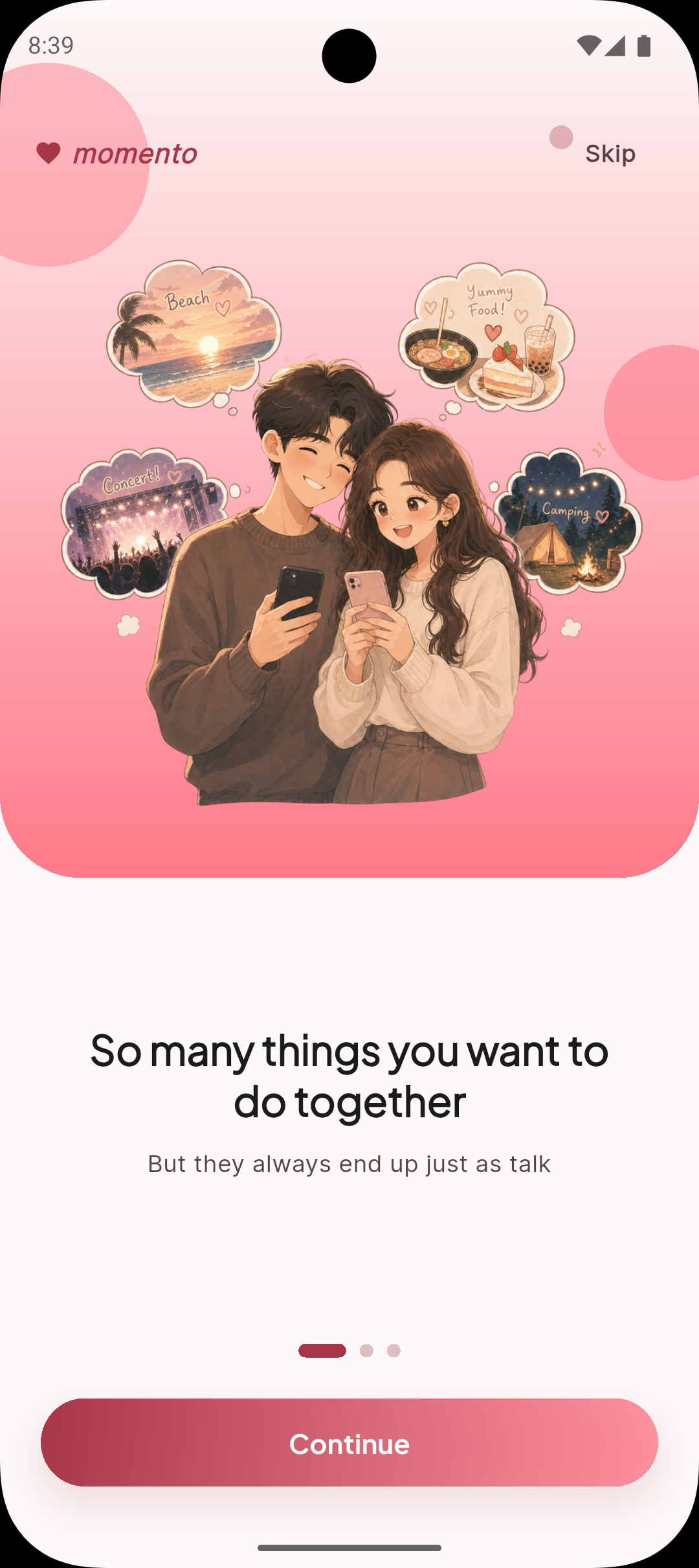Preview Momento App